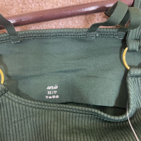 NWT dark green with gold rings bralet size XS Aerie - Picture 5 of 5